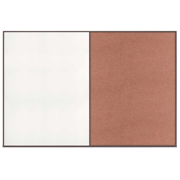 Enclosed Corkboard, 1 Door, 72"x36", 4" Fra
